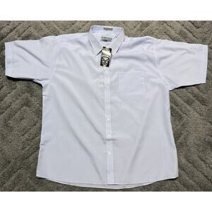 SATCHI Bruno Satchi Men's Striped Short Sleeve Dress Shirt Size 3XL New